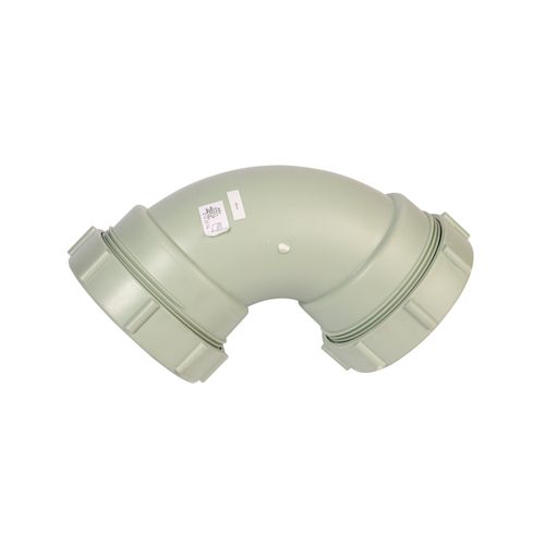 Main product image of 4" Labline Flame Retardant Polypropylene Acid Waste 90-Degree Elbow, W184