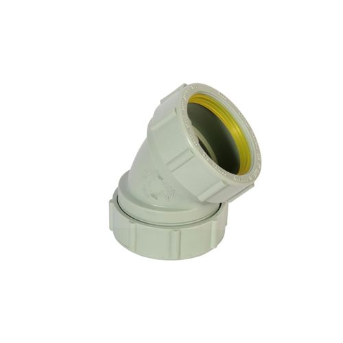 Main product image of 2" Labline Flame Retardant Polypropylene Acid Waste 45-Degree Elbow, W192