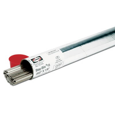 Stay-Silv 15% Square Brazing Alloy Rods (10lbs. Tube)