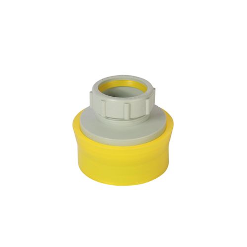 Main product image of 3" x 1-1/2" Labline Flame Retardant Polypropylene Acid Waste Loose Nut Reducing Coupling, W3931