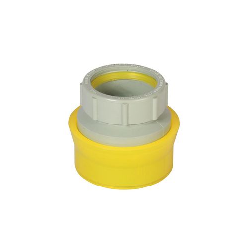 Main product image of 3" x 2" Labline Flame Retardant Polypropylene Acid Waste Loose Nut Reducing Coupling, W3932