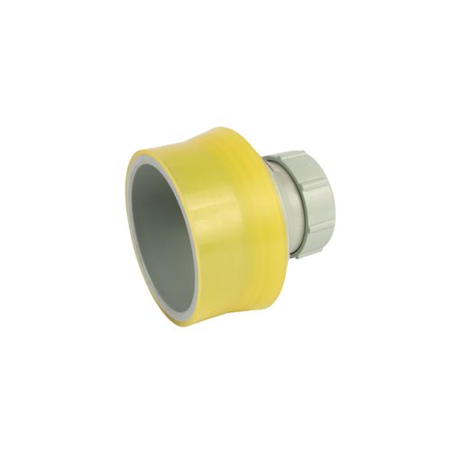 Main product image of 4" x 2" Labline Flame Retardant Polypropylene Acid Waste Loose Nut Reducing Coupling, W3942