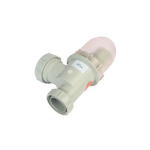 Main product image of 1-1/2" Labline Flame Retardant Polypropylene Acid Waste Universal Trap, Clear Base, W511