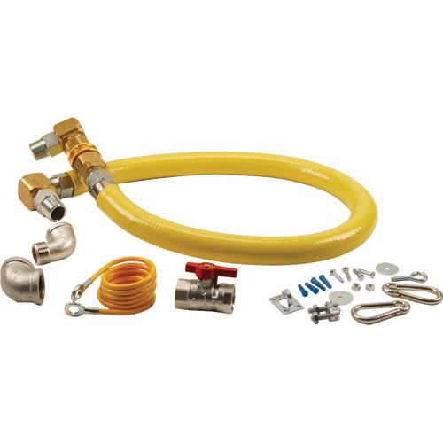 Main product image of Gas Hose w/ Quick Disconnect, 1" NPT, 48" Long, Installation Kit And Swivelink Fittings, HG-4E-48SK