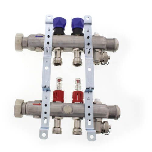 11-Loop ProRadiant Stainless Steel Manifold Shut-Off/Balancing for Model 2879