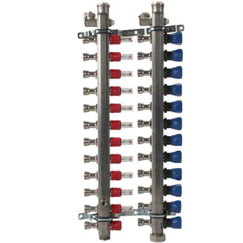 15910 Viega 15910 12Loop ProRadiant Stainless Steel Manifold Shut