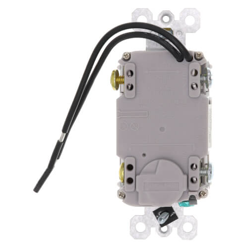 Main product image of Radiant Single-Pole Switch w/ Tamper-Resistant Self-Test GFCI Outlet - White (125V)