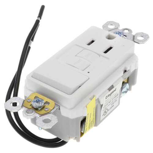 Main product image of Radiant Single-Pole Switch w/ Tamper-Resistant Self-Test GFCI Outlet - White (125V)
