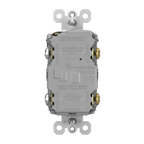 Main product image of Radiant Spec-Grade Tamper-Resistant Self-Test GFCI Receptacle, NEMA 15-5R, 15A - Brown (125V)