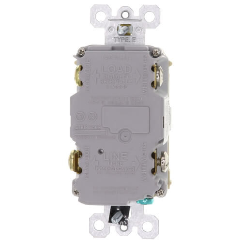 Radiant Spec-Grade Tamper-Resistant Self-Test GFCI Receptacle, NEMA 15-5R, 15A - Ivory (125V)