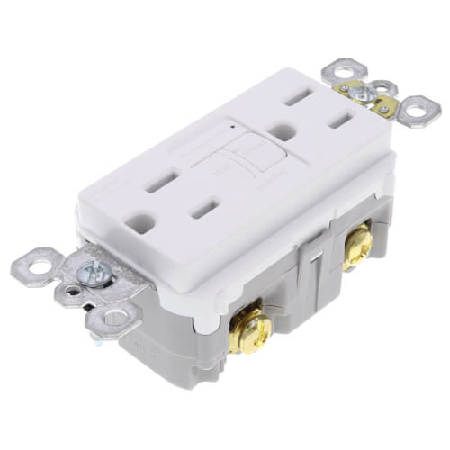 Radiant Spec-Grade Self-Test GFCI Receptacle, 15A - White (125V)