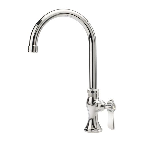 Main product image of Silver Series 1 Hole Deck Mount Pantry Kitchen Faucet w/ 6" Wide Gooseneck Spout, 16-116L