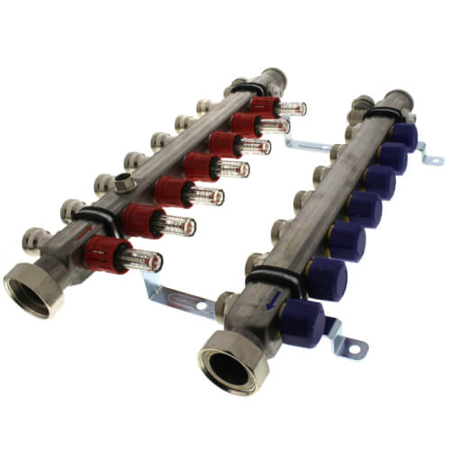 Main product image of 7-Loop ProRadiant Stainless Steel Manifold Shut-Off/Balancing