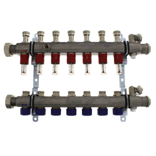 Main product image of 7-Loop ProRadiant Stainless Steel Manifold Shut-Off/Balancing