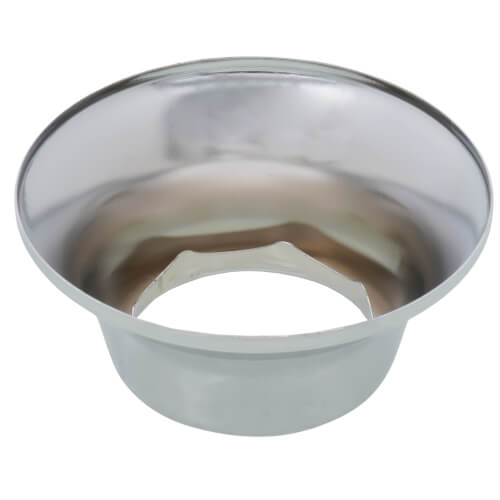 Main product image of 1-1/2" OD Sweat (Tubular Size) Chrome-Plated Steel Bell Escutcheon (3" OD)