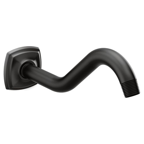 Main product image of Matte Black 8" Shower Arm And Flange, 161951BL