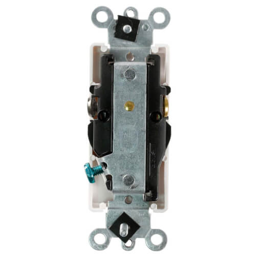 Main product image of Decora Plus Single Receptacle, 15A, NEMA 5-15R, 2P - White (125V)