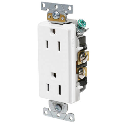 16252-W - Leviton 16252-W - 2 Pole Decora Plus Duplex Receptacle, Back ...