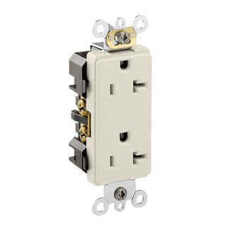 Main product image of Heavy-Duty Decora Duplex Receptacle, 20A, 5-20R - Ivory (125V)