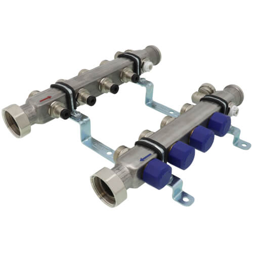 16402VIEGA Viega 16402VIEGA 4Loop ProRadiant Stainless Steel Manifold ShutOff/Balancing