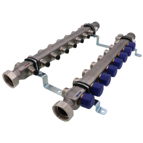 8-Loop ProRadiant Stainless Steel Manifold Shut-Off/Balancing for Model 2879