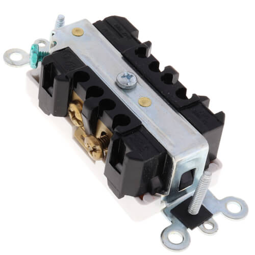 Main product image of Decora Plus Duplex Receptacle, Back/Side Wire, 15A, NEMA 6-15R, 2P, White (250V)