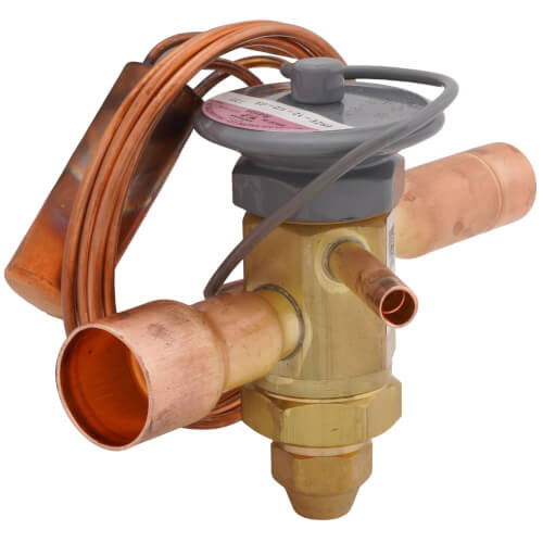 Main product image of ERZE-12-1/2-GA 5/8" x 7/8" ODF Thermal Expansion Valve w/ 60" Capillary (12-1/2 Ton)