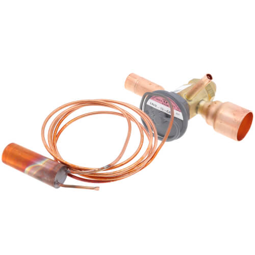 Main product image of ERZE-15-GA 5/8" x 1-1/8" ODF Thermal Expansion Valve w/ 60" Capillary (15 Ton)