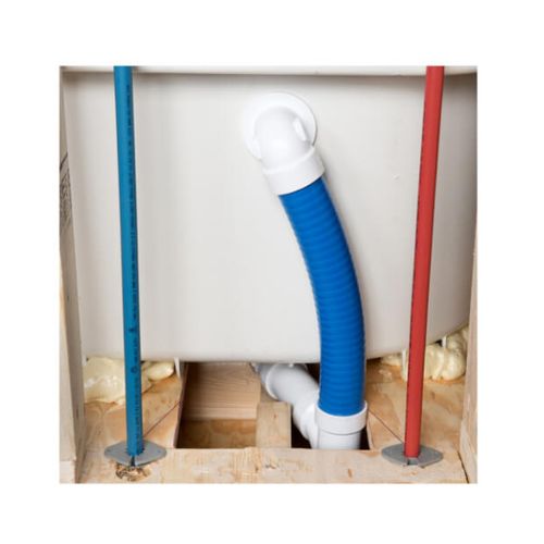 Main product image of True Blue FLEX PVC Full Kit w/ Push n' Pull Stopper, Test Kit & Finished Drain Spud (Brushed Nickel)