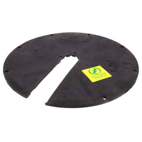 Sump Basin Cover, 18" - One Piece, Polyethylene Molded w/ 3" x 13" Opening