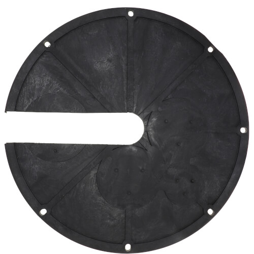 Sump Basin Cover, 18" - One Piece, Polyethylene Molded w/ 3" x 13" Opening