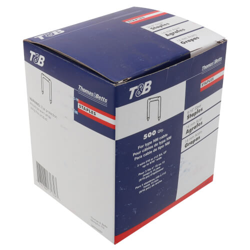 Main product image of 9/16" Steel Cable Staples (Box of 500)