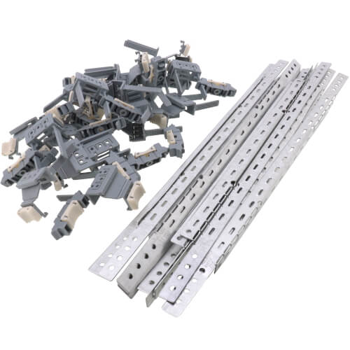 Main product image of 18" Rapid System Galvanized Steel Bracket w/ Clamps Bulk Pack (50 Brackets/100 Clamps)