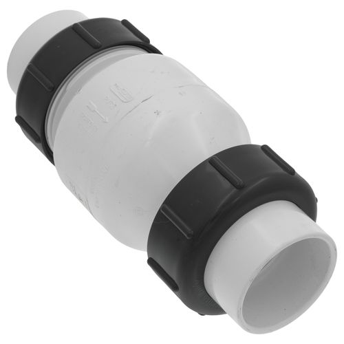 Main product image of 2" IPS PVC White True Union Spring Check Valve (Socket)