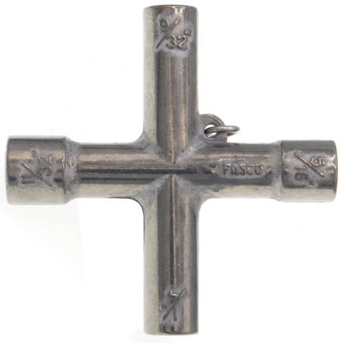 Main product image of 4-Way Key, Die Cast for Stopcocks, Sillcocks, and Valves