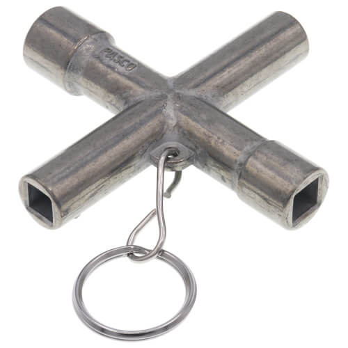 Main product image of 4-Way Key, Die Cast for Stopcocks, Sillcocks, and Valves