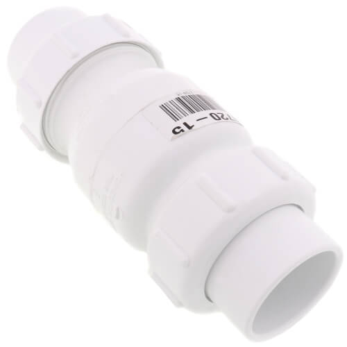 Main product image of 1-1/2" IPS PVC White True Union Swing Check Valve (Socket)