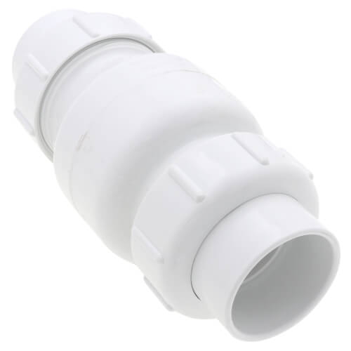 2" IPS PVC White True Union Swing Check Valve (Socket)