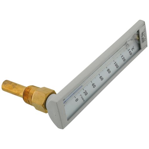 Main product image of 1/2" Angle Brass Well Thermometer (40-Degree (F) - 280-Degree (F))