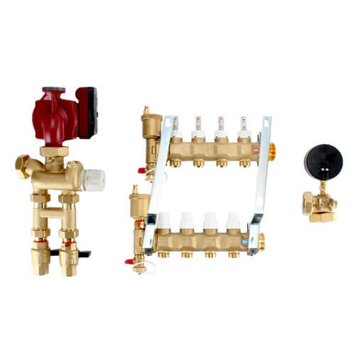 Main product image of Fixed Point Manifold Mixing Station w/ UPS15-58FC Pump (4 Loops)