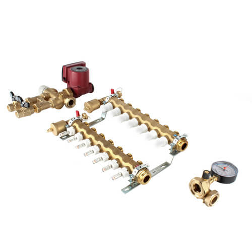 Main product image of Fixed Point Manifold Mixing Station w/ UPS15-58FC Pump (7 Loops)