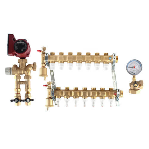 Main product image of Fixed Point Manifold Mixing Station w/ UPS15-58FC Pump (7 Loops)