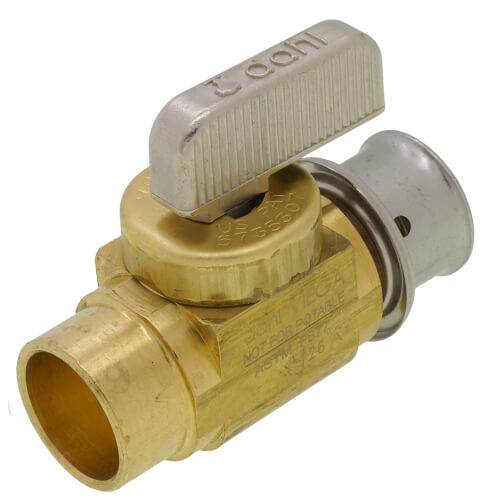 Main product image of 3/4" FSWT x Press Shut-Off Valve for Copper Manifolds (Brass)