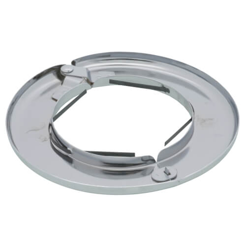 2-1/2" IPS Heavy Duty Floor and Ceiling Plate w/ Spring, Chrome Plated (5-3/8" OD, 2-7/8" ID)