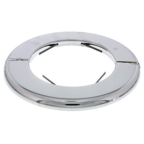 Main product image of 3-1/2" IPS Heavy Duty Floor and Ceiling Plate w/ Spring, 6-5/8" OD (Chrome Plated)