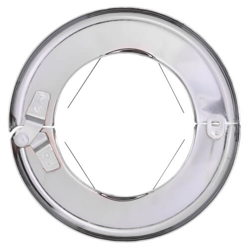 Main product image of 3"  CTS Heavy Duty Floor and Ceiling Plate w/ Spring, 3-1/8" OD (Chrome Plated)