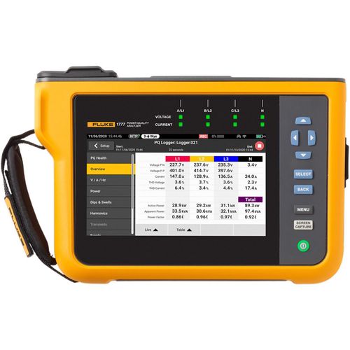 Main product image of 1777 Three-Phase Power Quality Analyzer with current probes and WiFi/BLE adaptor, 8 kV