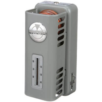 Main product image of Heating Only Line Voltage, SPST, Open On Rise Thermostat (Limited or Locked Setting)