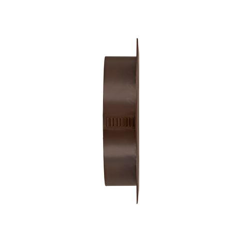 Main product image of 6" Brown Plastic Flush Mount Round Soffit Vent, Friction Fit