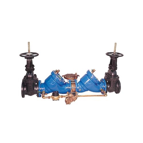 Main product image of 8" 909RPDA-OSY-CFM-FS Cast Iron RPDA Assembly Backflow Preventer, OSY Shutoffs, Cubic Feet Meter, w/ Flood Sensor